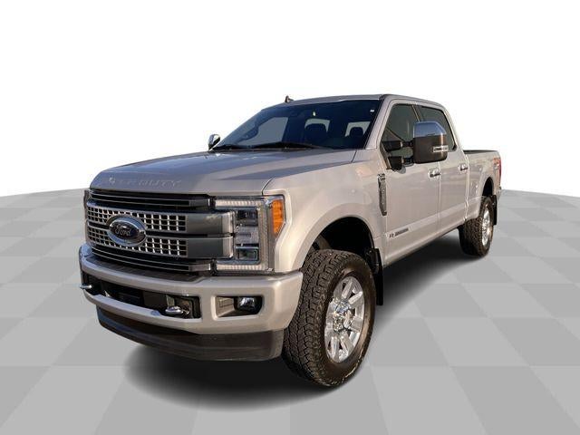 2019 Ford F-250 Platinum in Silver — front three-quarter view