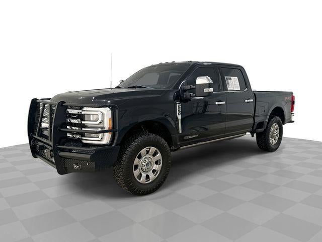 2023 Ford F-250 LARIAT in Black — front three-quarter view