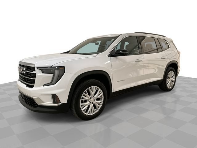 2026 GMC Acadia Elevation in Summit White — front three-quarter view