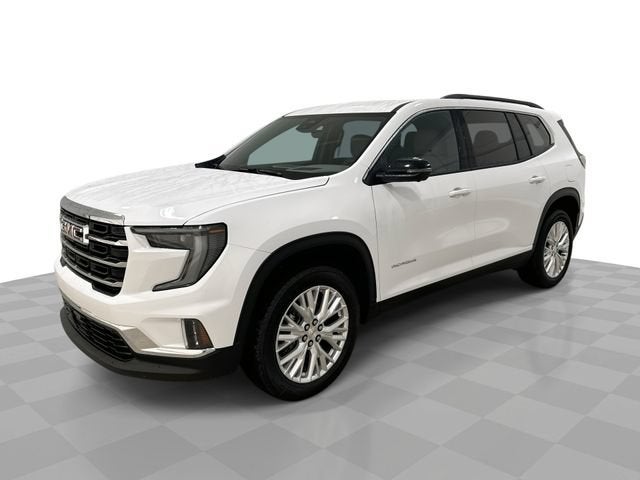 2026 GMC Acadia Elevation in Summit White — front three-quarter view