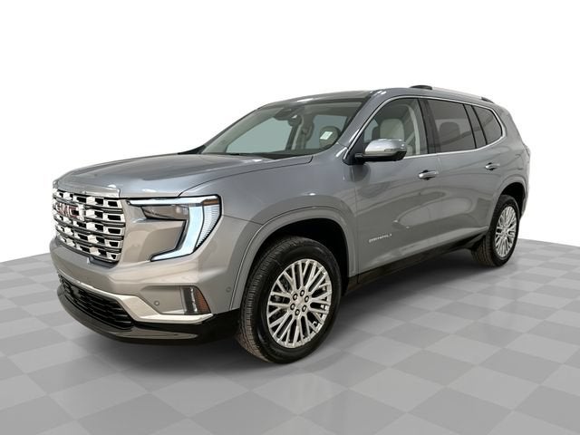2026 GMC Acadia Denali in Sterling Metallic — front three-quarter view
