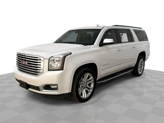 2017 GMC Yukon XL SLT in White Frost Tricoat — front three-quarter view