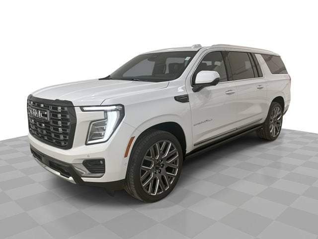 2026 GMC Yukon XL Denali Ultimate in Glacier White Tricoat — front three-quarter view