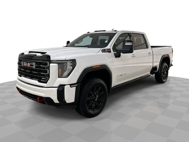 2026 GMC Sierra 2500 HD AT4 in Summit White — front three-quarter view