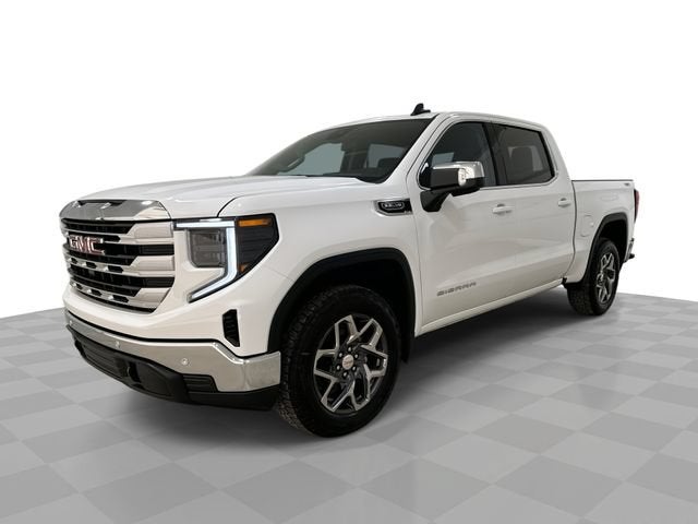 2026 GMC Sierra 1500 SLE in Summit White — front three-quarter view