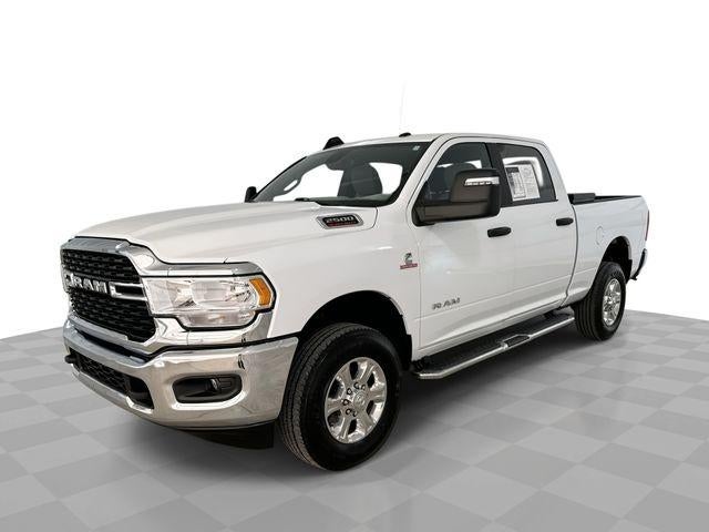 2023 RAM 2500 Big Horn Crew Cab 4x4 6'4" Box in White — front three-quarter view