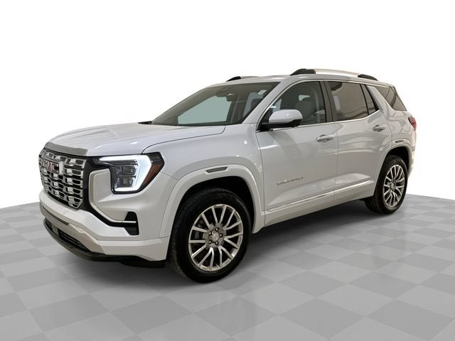 2027 GMC Terrain AWD Denali in Glacier White Tricoat — front three-quarter view