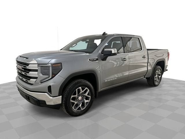 2026 GMC Sierra 1500 SLE in Sterling Metallic — front three-quarter view