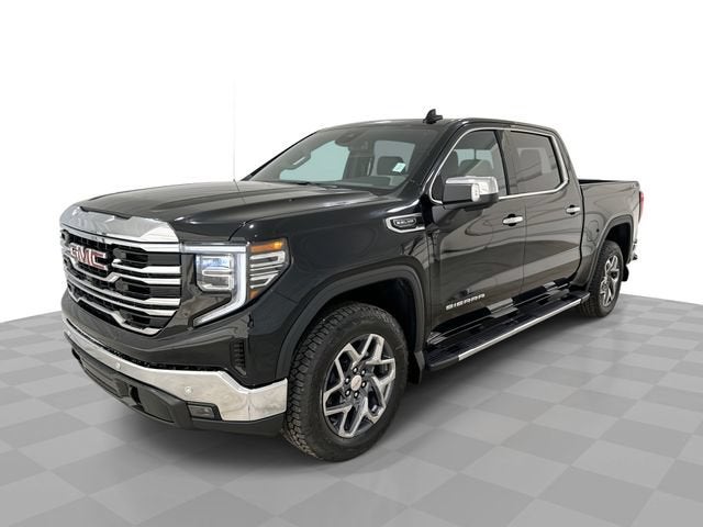 2026 GMC Sierra 1500 SLT in Onyx Black — front three-quarter view