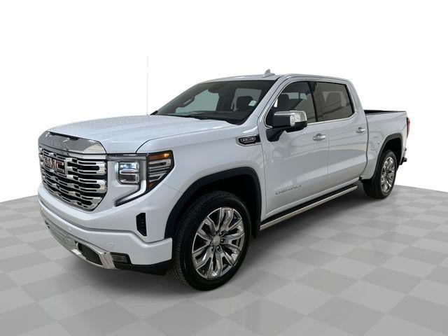 2026 GMC Sierra 1500 Denali in Glacier White Tricoat — front three-quarter view