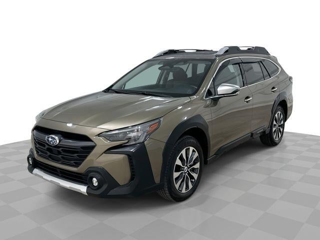 2023 Subaru Outback Touring XT in Green — front three-quarter view